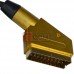 Шнур соединительный TCOM, штекер Скарт - штекер mini din 4pin, металл gold, 1.8м