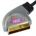 Шнур соединительный TCOM, штекер Скарт - штекер mini din 4pin, металл gold, с фильтрами,1.5м