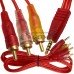 Шнур штекер 3,5мм 4C - 3 штекера RCA, gold, 1,2м, прозрачный