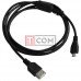 Шнур компьютерный TCOM, гнездо USB А - штекер miсroUSB 5pin, mobile, Vers-2.0, Ø4.5мм, 1.5м