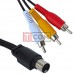 Шнур компьютерный TCOM, штекер mini din 9pin - 3 штекер RCA, Ø2.6x7.8мм, 1.5м