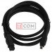 Шнур Firewire IEEE 1394B TCOM, штекер 4р - штекер 9р, Ø4мм, 1.5м, чёрный