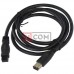Шнур Firewire IEEE 1394B TCOM, штекер 6р - штекер 9р, Ø4мм, 1.5м, чёрный