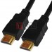 Шнур HDMI TCOM, штекер - штекер, Vers-1.4, Ø6мм, "позолоченный", 2м, чёрный