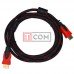 Шнур HDMI TCOM, штекер - штекер, Vers-1.4, "позолочений", фільтр + сітка, 3м, чорно-червоний Шнур HDMI TCOM, штекер - штекер, Vers-1.4, "позолочений", фільтр + сітка, 3м, чорно-червоний