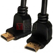Шнур HDMI угловой-угловой (чёрный)