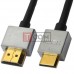 Шнур HDMI Ultra Slim, штекер HDMI - штекер mini HDMI, Vers-1.4, "позолоченный", Ø4.2мм, 2м, в блистере