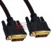 Шнур DVI TCOM, штекер DVI - штекер DVI, "позолоченный", Ø6мм, 1.5м, красно-чёрный