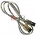 Удлиннитель USB TCOM, штекер A - гнездо А, Vers-2.0, Ø5мм, 0.8м, прозрачный