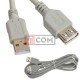 Удлинитель USB TCOM, штекер A - гнездо А, version 2.0, Ø4.5мм, 1м, серый