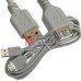 Удлинитель USB, штекер A - гнездо А), version 2,0, Ø4.5мм, 1.8м, серый Удлинитель USB, штекер A - гнездо А), version 2,0, Ø4.5мм, 1.8м, серый