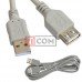Удлинитель USB TCOM, штекер A - гнездо А, Vers- 2.0, Ø 4.5мм, 3метра