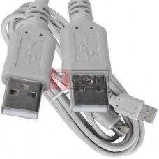 Шнур USB TCOM, штекер A - штекер А, version 2.,0, Ø4.5мм, 3м
