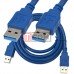Шнур USB TCOM, штекер А - штекер А, Vers- 3.0, Ø5.5мм, 1.5м, синій Шнур USB TCOM, штекер А - штекер А, Vers- 3.0, Ø5.5мм, 1.5м, синій