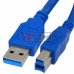Шнур USB TCOM, штекер A - штекер B, Vers- 3.0, 1.5м, синий