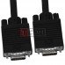 Шнур компьютерный VGA TCOM, штекер HDB 15pin - штекер HDB 15pin, с фильтрами, Ø9мм, 7м