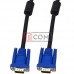 Шнур компьютерный VGA TCOM, штекер HDB 15pin - штекер HDB 15pin, 3+6 СU, с фильтроми, 30м