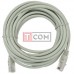 Патчкорд TCOM, штекер 8p8c - штекер 8p8c, UTP 4пары, кат-5Е, серый, 10м