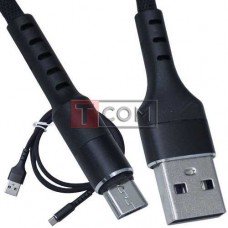 Дата-кабель Samsung USB А - miсroUSB чёрный