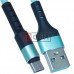 Дата-кабель Samsung USB А - miсroUSB бирюзовый