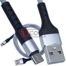 Дата-кабель Samsung USB А - miсroUSB серый