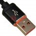 Шкіряний шнур Samsung USB чорний - 1 метр