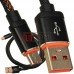 Джинсовый USB шнур Samsung чёрный - 1 метр