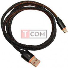 Джинсовый USB шнур Samsung чёрный - 1 метр