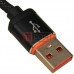 Джинсовый USB шнур Samsung чёрный - 1 метр