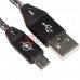 Шнур TCOM штекер USB А - штекер micro USB, в сетке, 1м, чёрный