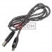 Шнур TCOM штекер USB А - штекер micro USB, в сетке, 1м, чёрный
