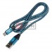 Шнур TCOM штекер USB А - штекер micro USB, в сетке, 1м, синий Шнур TCOM штекер USB А - штекер micro USB, в сетке, 1м, синий