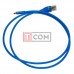 Шнур TCOM штекер USB А - штекер micro USB, в сетке, 1м, синий