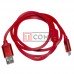 Шнур TCOM штекер USB А - штекер micro USB, с фильтром, прорезиненный, 1м, красный