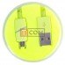 Шнур TCOM, штекер USB А - штекер micro USB, в колбе, 1м, салатовый Шнур TCOM, штекер USB А - штекер micro USB, в колбе, 1м, салатовый