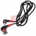 Шнур TCOM штекер USB А угловой - штекер micro USB угловой, прорезиненный, 1м, чёрный
