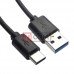 Шнур TCOM, штекер USB type C - штекер USB A, 1.5м, чёрный