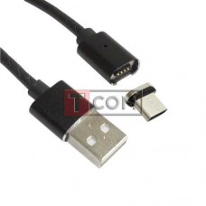 Шнур магнітний TCOM, штекер USB А - штекер USB type C, знімний, на магніті, 1м