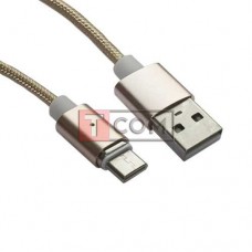 Шнур магнітний TCOM, штекер USB А - штекер USB type C, знімний, на магніті, 1м