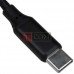 Шнур штекер USB type А - штекер USB type С, сетка, 1м, чёрный