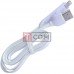 Шнур 2в1 TCOM, штекер USB А - штекер miсroUSB + штекер Iphone6, білий, 1м, в блістері