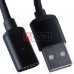 Шнур 3в1 TCOM, штекер USB А - штекер miсro USB + штекер Iphone + штекер USB type C, сменный, на магните, 1м
