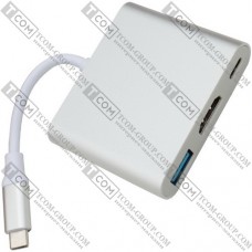 Переходник Type C 3.1 HUB (гнездо USB type C 3.1 + гнездо HDMI + гнездо USB 3.0)