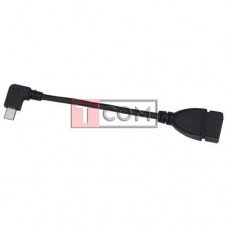 Шнур OTG TCOM, гнездо USB type A - штекер micro USB 5pin угловой, 0.2м