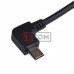 Шнур OTG TCOM, гнездо USB type A - штекер micro USB 5pin угловой, 0.2м