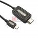 Шнур HDTV 2К TCOM, штекер USB type C - штекер HDMI, 2м, в коробке