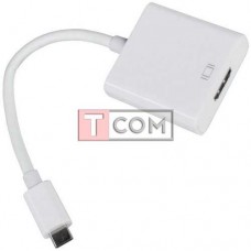 Переходник штекер USB type C - гнездо HDMI, с шнуром 15см