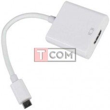 Переходник штекер USB type C - гнездо HDMI, с шнуром 15см
