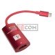 Переходник HDTV 4К TCOM, штекер USB type C - гнездо HDMI, с кабелем 15см, в коробке