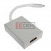 Переходник HDTV 4К TCOM, штекер USB type C - гнездо HDMI, с кабелем 15см, в коробке